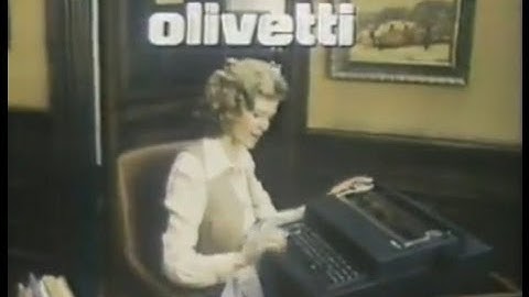 1979 OLIVETTI typewriter ad : BEFORE the PC Revolution