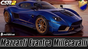 CSR Racing 2: Mazzanti Evantra Millecavalli | Tuning & Shift Pattern | Flash Event