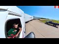 Car Made Turning Hard For DOUBLE TRAILER | LCV License | Canadian Truck Driver Life |