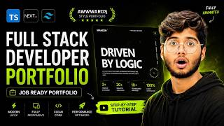 I Built an Awwwards-Style Full Stack Developer Portfolio That Gets You Hired 🚀