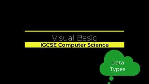 Visual Basic Data Types