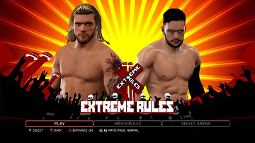 WWE 2K17 PS3 - Edge VS Finn Bálor - 2 Out of 3 Falls Extreme Rules [2K][mClassic]