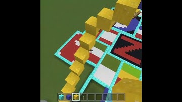 MINECRAFT FLAG OF UKRAINIAN #Shorts #minecraft #ukraine #pixelart