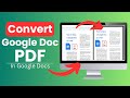 Saving a Google Doc as a PDF: A Step-by-Step Guide