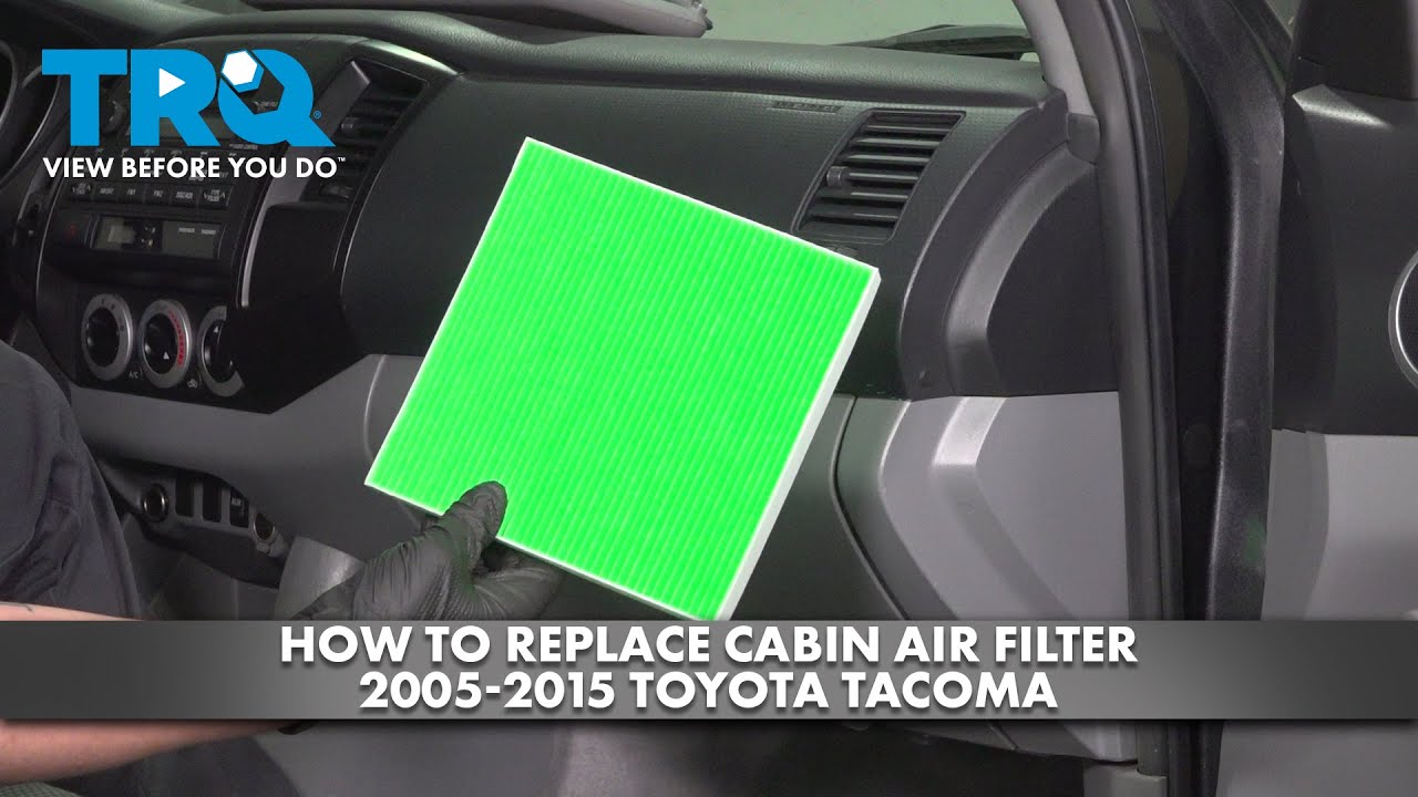 How to Replace Cabin Air Filter 2005-2015 Toyota Tacoma - YouTube