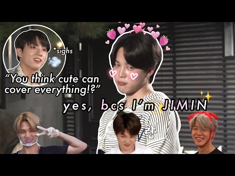 “Jimin knows that he’s cute” | how Jimin gets away with things bcs he's cute