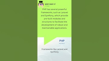 PHP has powerful frameworks | Very Easy IT | #shorts #interestingfacts #php