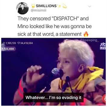 Mino disses Dispatch on GDA 2019 🔥