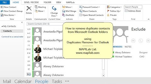 How to Remove Duplicate Contacts from Outlook