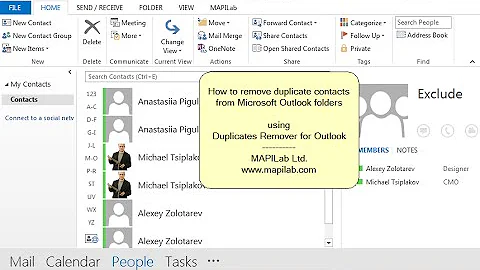 How to Remove Duplicate Contacts from Outlook