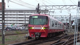 [ 不思議な点け方 ]名鉄1804F+1114F 回送新鵜沼 始発犬山駅発車