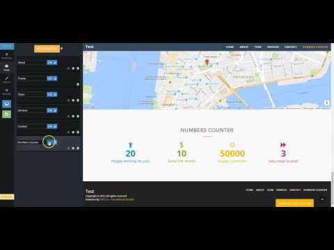 SITE123 - How to add a numbers counter to your website