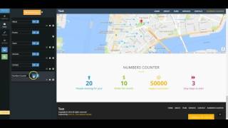 SITE123 - How to add a numbers counter to your website screenshot 1