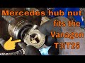 Mercedes spindle/hub nut for the Vanagon T3 T25 front wheels 1163340372