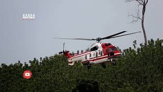 Detik Detik Helikopter Super Puma Yang Dinaiki Presiden Mendarat