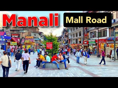 Manali Mall Road  Evening View of Manali Mall Road  Manali Shopping Market  Manali Tourist Places