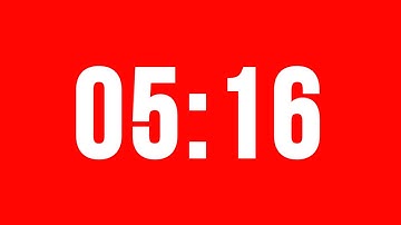5 Minute 16 Second Timer With Alarm Without Music