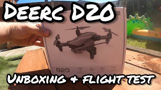 DEERC D20 Drone. Great little beginner drone. UNBOXING + FLIGHT TEST