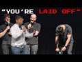 Comedian gets laid off by audience member