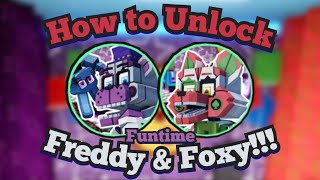 How to Unlock Funtime Freddy & Funtime Foxy!!! | Return to Animatronica | Roblox