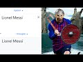 Lionel Messi in different languages meme