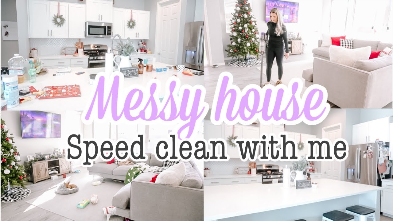 MESSY house speed clean || Speed clean with me || Speed cleaning - YouTube