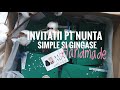 INVITATII PT NUNTA/GINGASE SI SIMPLE/Handmade/Tutorial