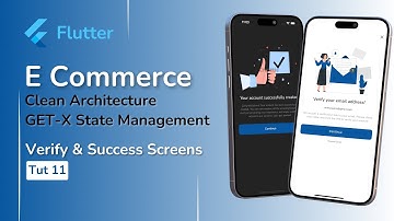 Flutter E-Commerce: Email Verification & Success Screens | Flutter UI Tutorial