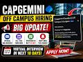 Capgemini Off Campus Hiring Update 🔥 Interview in 10 Days | Mail Explained | Batch 2024, 2025, 2026