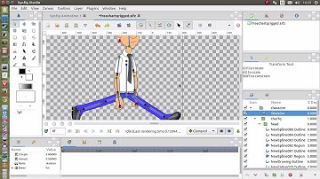 Synfig Studio 2D animation software on Ubuntu linux