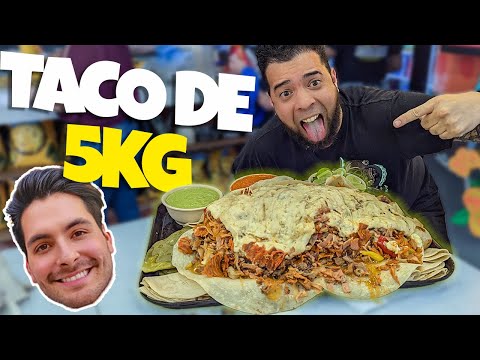 El TACO más GRANDE de México 8mil Calorías ft @GabrielHerrera