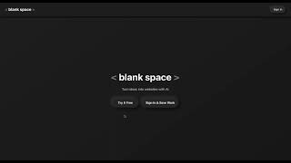 blank space - Live AI agent for web development screenshot 3