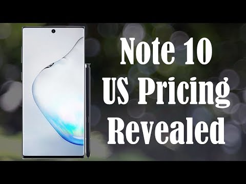 Galaxy Note 10 - PRICING for United States
