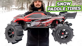 Traxxas XRT Paddles Tires Snow by Fivo Nine 3,141 views 3 months ago 7 minutes, 18 seconds
