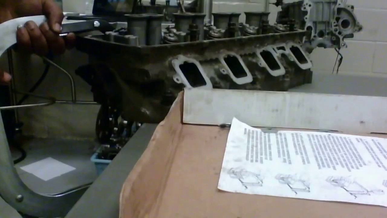 how to remove valve stem and groove keepers YouTube