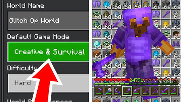 How To Make A 100% Survival World With Full Access To CREATIVE! (And Still Get Achievements) UPDATED