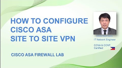 Site to Site VPN Configuration on CISCO ASA [HD]