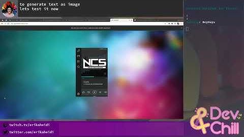 Dev & Chill, Streaming Experiments with Twitch API and Dynamic Images (part 2)