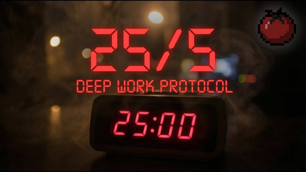 deep_work_protocol.sys 25-5 Focus Timer // Coding music