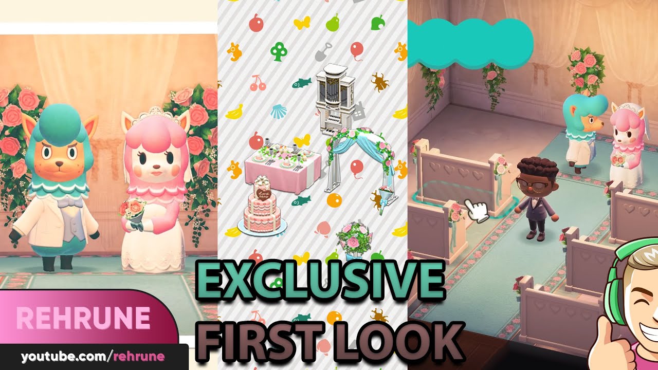 EXCLUSIVE FIRST LOOK AT THE WEDDING EVENT (ANIMAL CROSSING