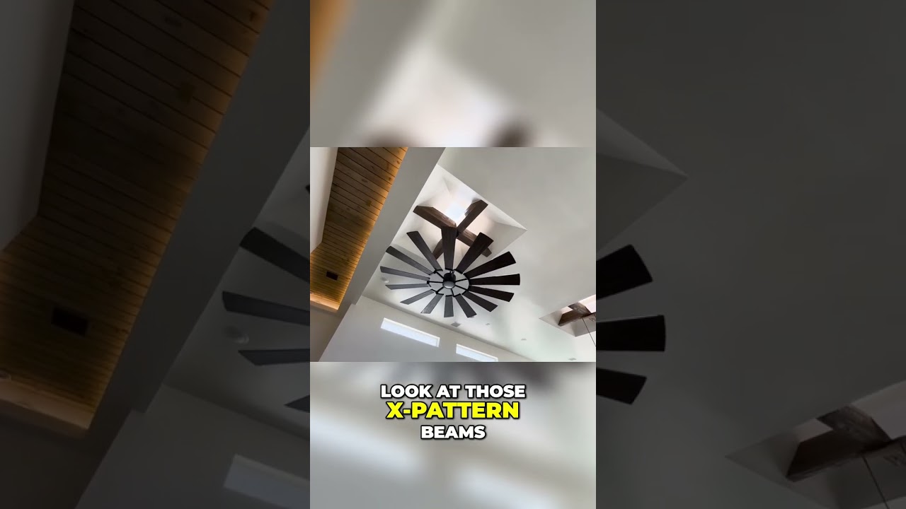 Exploring a Stunning Home Tour: Modern X-Pattern Beams & Skylights