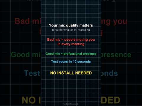Mic Test — Check Your Microphone Online