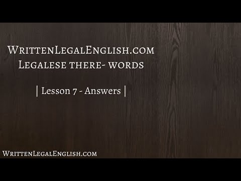 Delete These 5 Horrible Legalese Adverbs (part 2!) - Answers