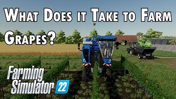 What does it take to be an Grape Farmer | Farming Simulator 22