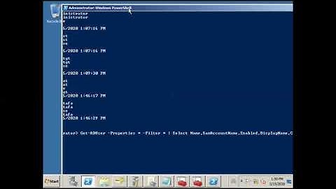 Windows Server 2008 R2 AdUserList PowerShell , PowerShell Script User list Export Csv