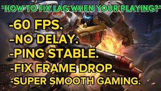 New Update Ml Config 60 Fps  Super Smooth Gaming  No Delay  Ping Booster  Patch Transformers