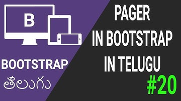 Pager in bootstrap in telugu