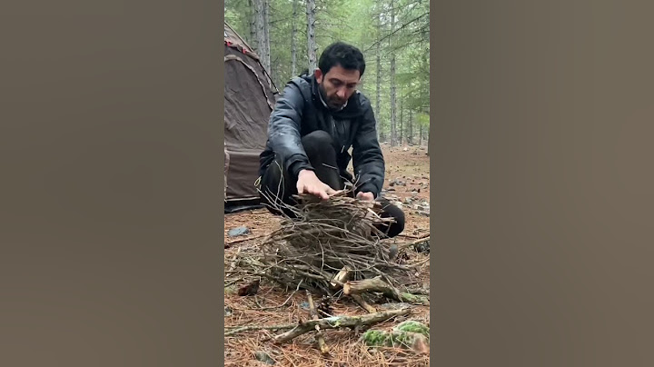 Yağmurda tek başıma sıcak çadır kampı #hottent #kamp  #solocamping #campinginrain