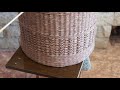 Большая цилиндрическая форма для ровного плетения бумажными трубочками