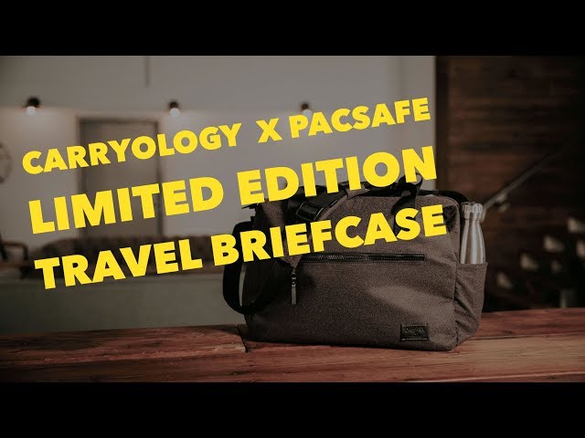 Carryology x Pacsafe Limited Edition Travel Briefcase - YouTube